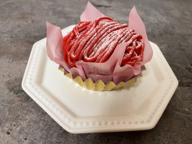 カラフルないちごのモンブラン