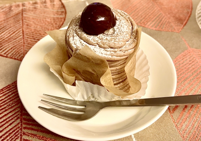 秋のモンブランと